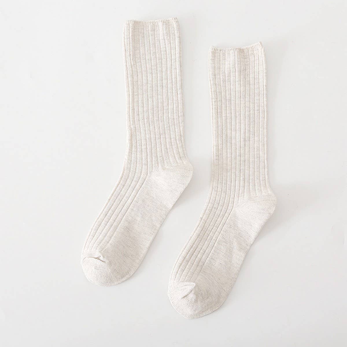 AUTUMN AND WINTER RETRO MID CALF SOCKS_CWMS0986