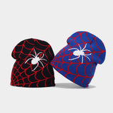 OUTDOOR SPIDER WEB JACQUARD KNITTED HAT_CWAH1599