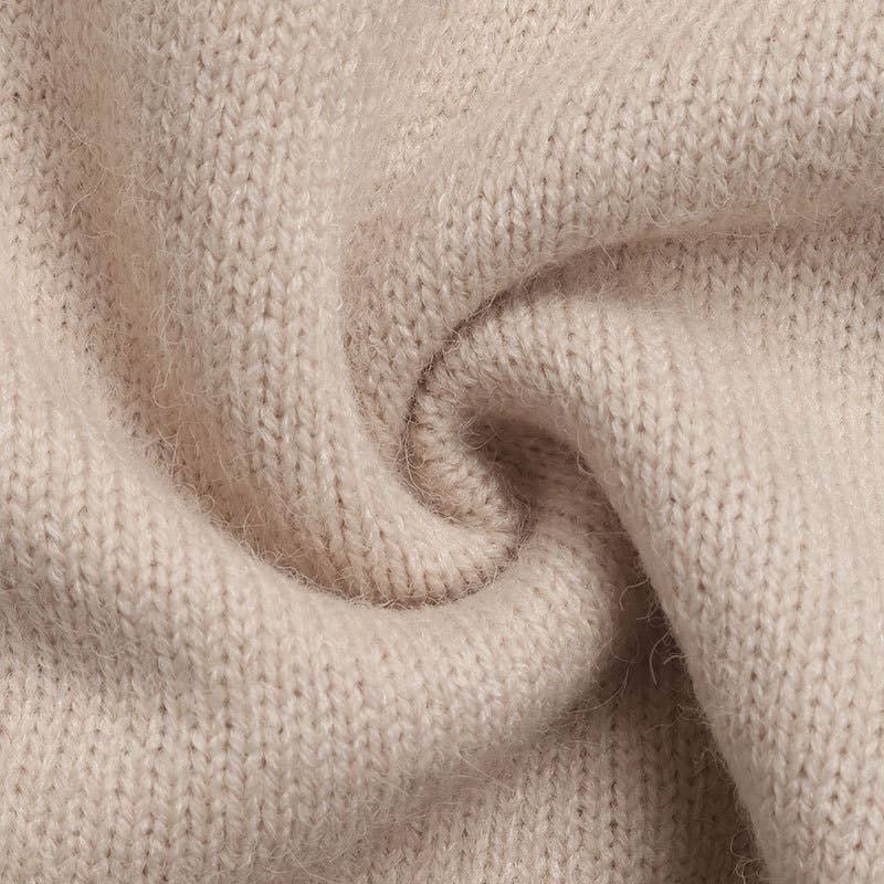 Valentines Day V-Neck Lace Knitted Sweater