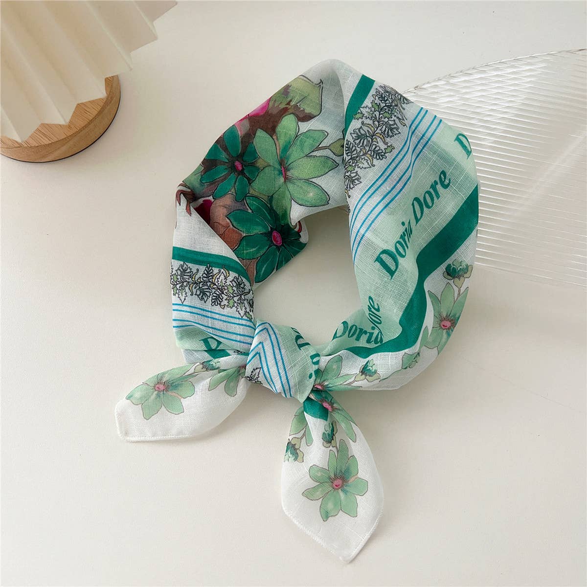 COTTON LINEN SQUARE SCARF BREATHABLE NECK WRAP_CWMS0673