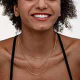 FASHION STYLE GOLD THIN CHAIN LAYERED NECKLACE_CWMM3590