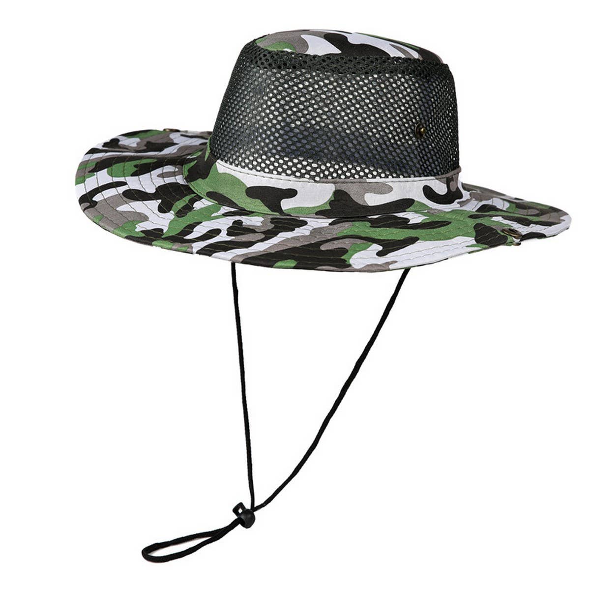BREATHABLE MESH SOLID COLOR FOLDABLE SUNHAT_CWAH1462