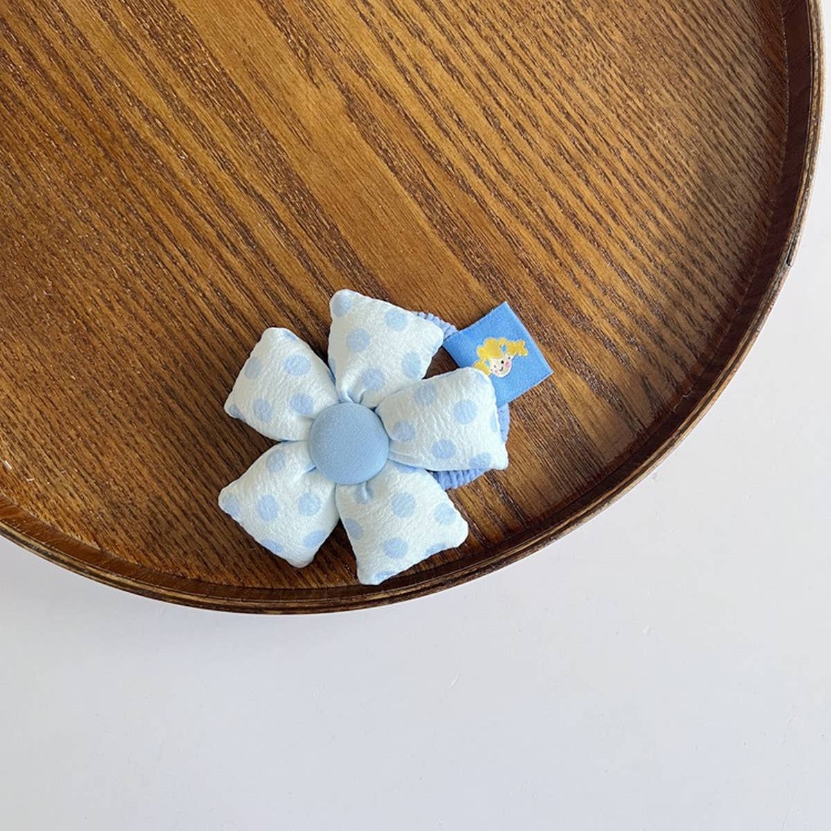 CHILDRENS MACARON FLOWER HAIR TIE_CWAHA1861