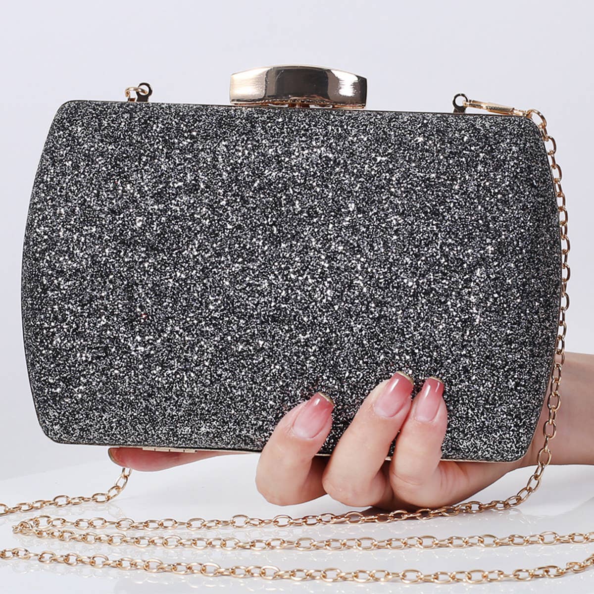 Women Retro Sequined Clutch Bag_Cwab0666