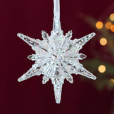 Transparent Xmas Tree Snowflake Reindeer Ornament_Cwmm9800