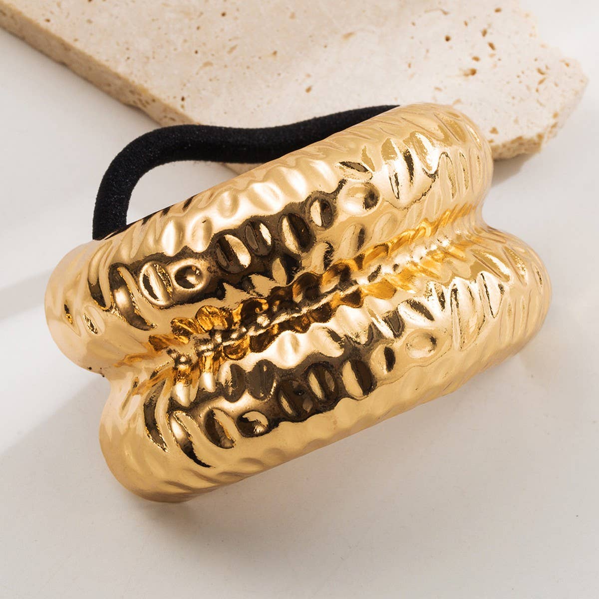 GEOMETRIC METAL HAIR TIE FOR HIGH PONYTAIL STYLE_CWAHA6233