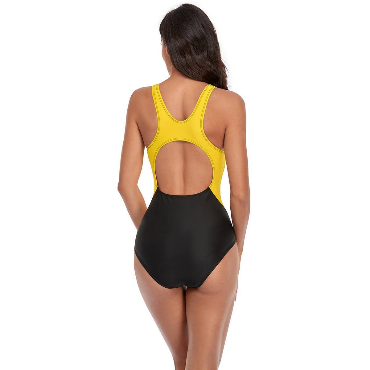 COLORBLOCK SPORT OPEN BACK ONE PIECE SWIMSUIT_CWMW0285