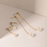 EXQUISITE PEARL ZIRCONIA 18K EARRINGS_CWAHA0906