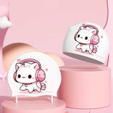 GIRLS SILICONE SWIM CAP WATERPROOF CARTOON PRINT_CWMM6725