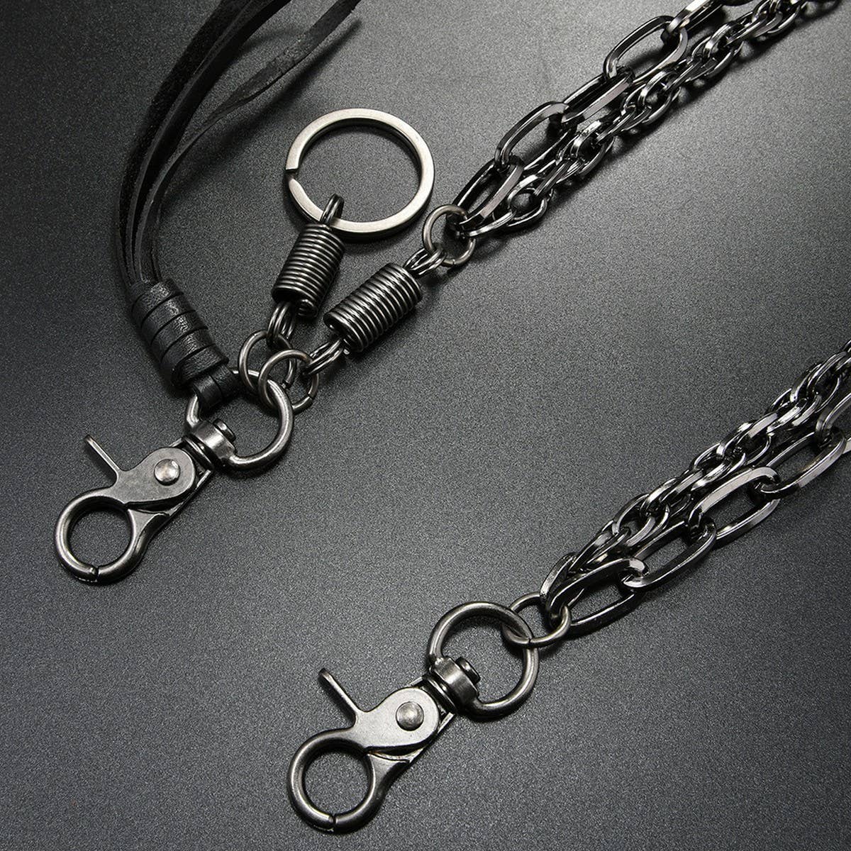 PUNK STYLE MULTI LAYERED CHAIN JEANS CHAIN_CWMM4874