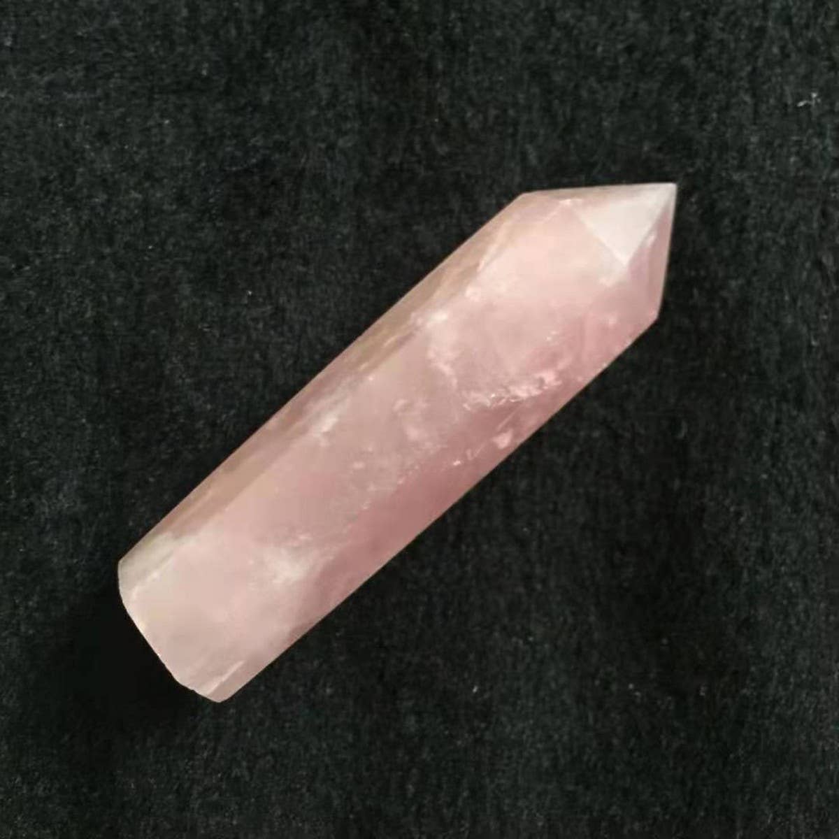 ROSE QUARTZ CRYSTAL POINT HEX TOWER_CWMM8100