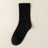 SOLID COLOR BONELESS SOCKS STACKED MID TUBE SOCKS_CWMS1116