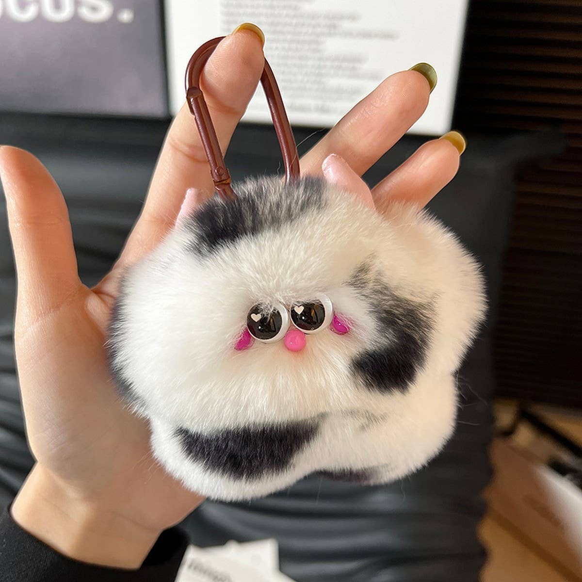 CUTE CALF CAR KEYCHAIN BAG PLUSH PENDANT GIFT_CWMM2526