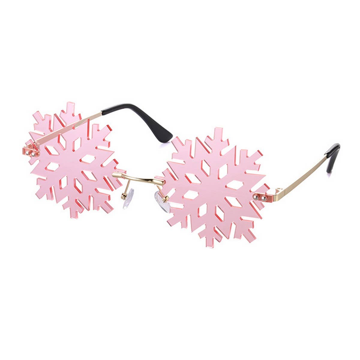 PERSONALIZED SNOWFLAKE LENS FRAMELESS SUNGLASSES_CWASG0682