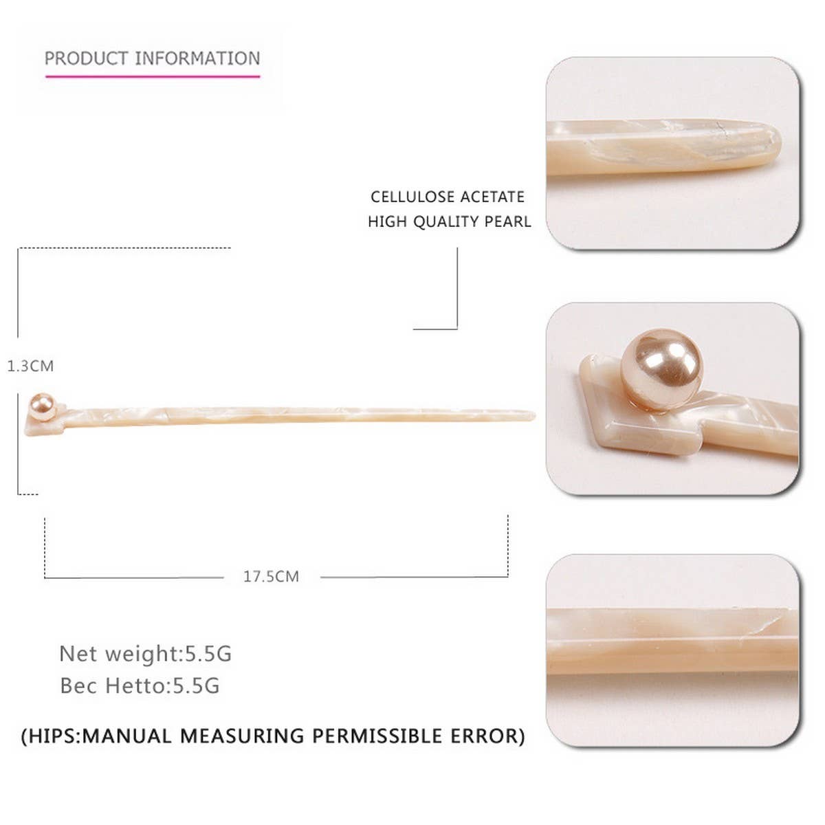 HAIRPIN ACETATE HAIRPIN INK HAIRPIN RETRO HAIRPIN_CWAHA4230