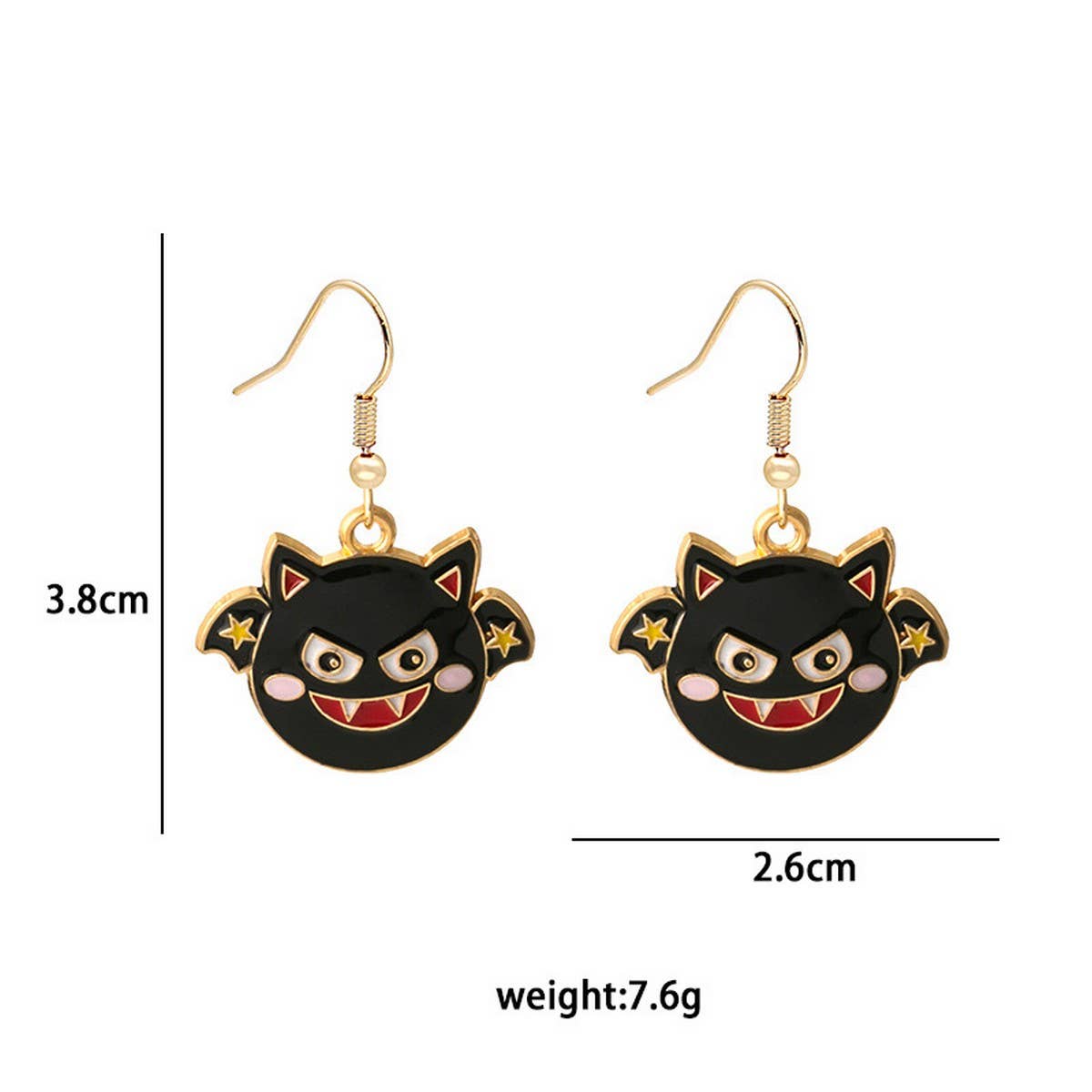 HALLOWEEN PUMPKIN HEAD DEVIL EARRINGS_CWAJE1865