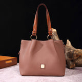 RETRO PEBBLE LITCHI GRAIN TEXTURE SHOULDER BAG_CWAB0926