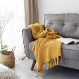 NEW Z PATTERN SIMPLE COTTON KNITTED THROW BLANKET_CWMM2370