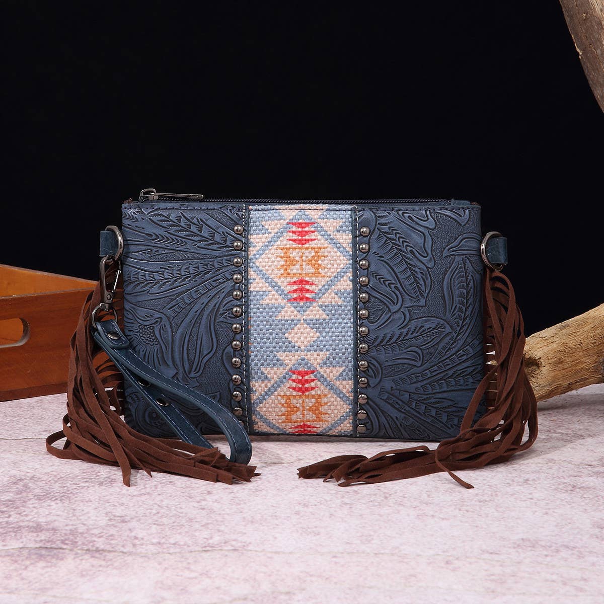 Vintage Print Western Bohemian Crossbody Bag_Cwab2580