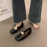 SOFT WEDGE MARY JANES WHITE HIDDEN HEEL SHOES_CWSHF0132