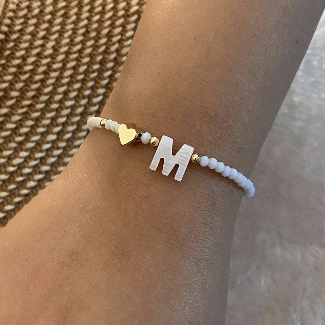 26-Letter Shell Beaded Bracelet_Cwaje4942