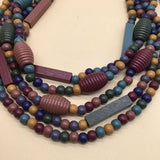 BOHEMIAN WOODEN BEAD HANDMADE NECKLACE_CWMM4567