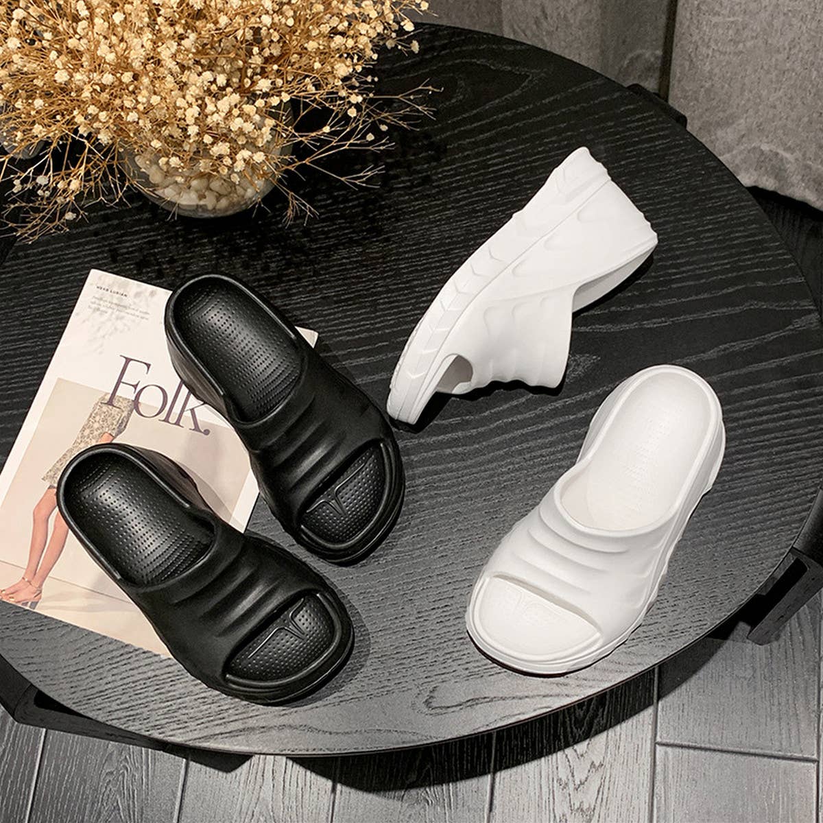 CASUAL 10CM THICK SOLED SOFT SOLED SANDALS_CWSHS0695