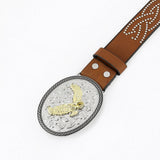 CLASSIC MENS PUNK EMBOSSED LEATHER BELT_CWABE0411