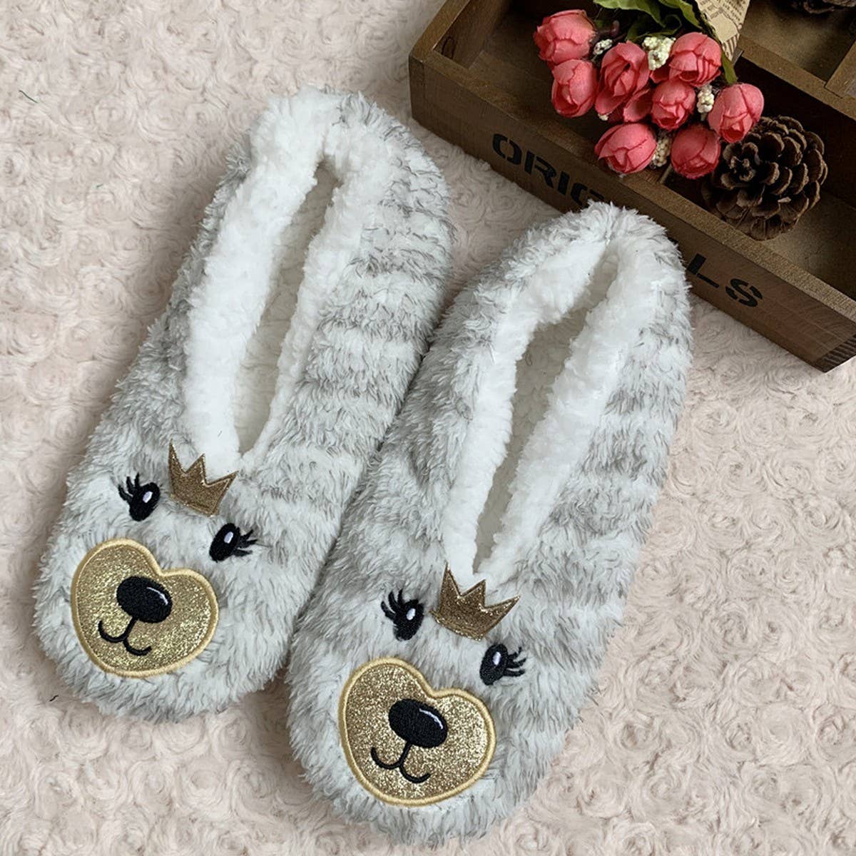 Women'S Cartoon Floor Socks Non-Slip Warm Socks_Cwms1193