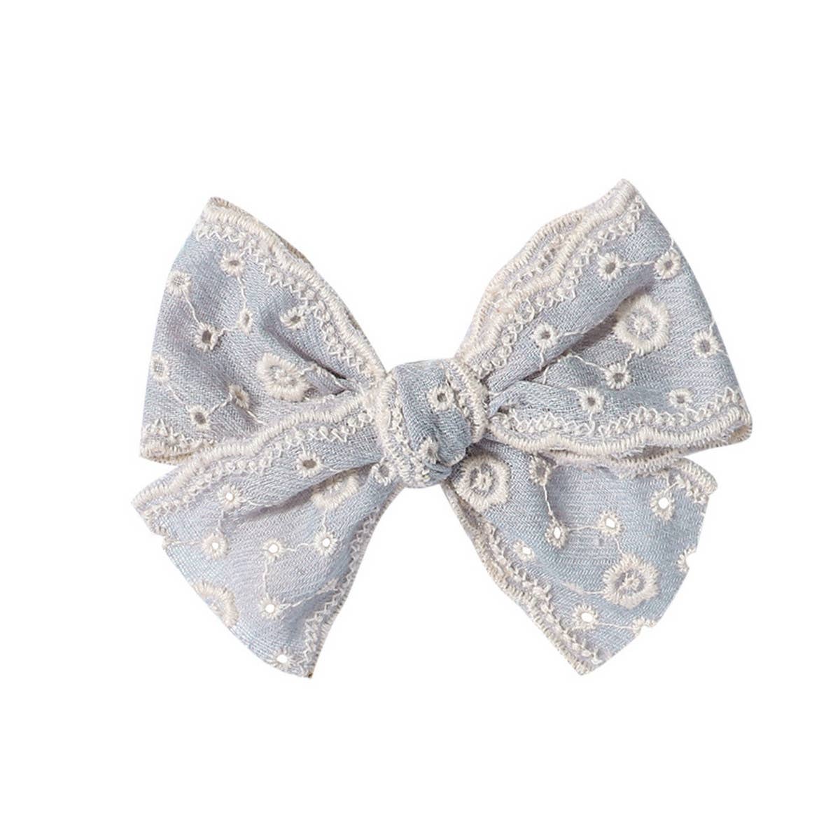 2024 NEW CHILDRENS SOLID COLOR LACE BOW HAIRPIN_CWAHA2397