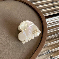MINI HEART ACETATE HAIR CLAW FRENCH CHIC CLIP_CWAHA2637
