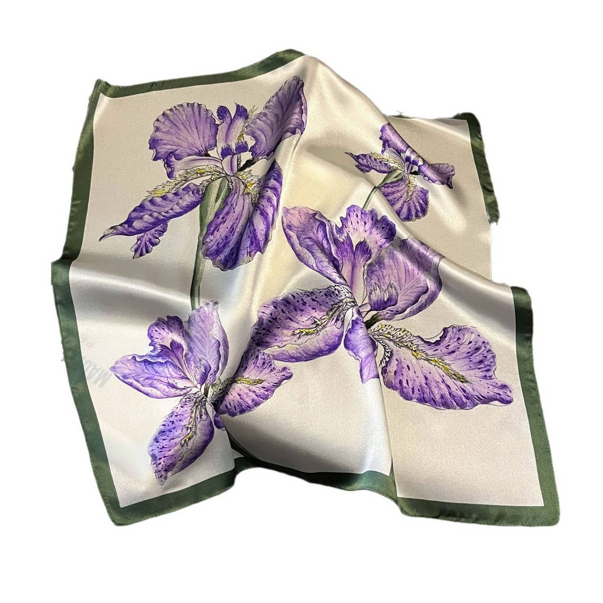 SILK SKINNY SCARF PURPLE NECK HAIR RIBBON_CWASC0561
