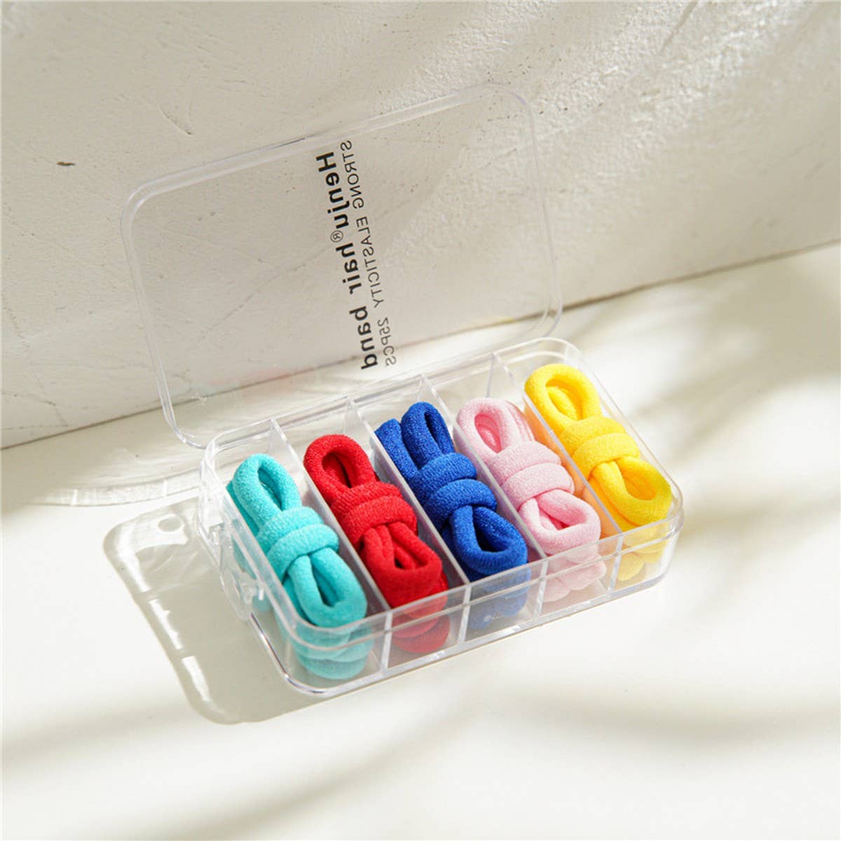 1BOX 25PCS ELASTIC HAIR TIES CANDY COLOR HAIRBANDA_CWAHA1109