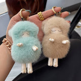 CUTE PLUSH LAMB CAR KEYCHAIN BAG PENDANT GIFT_CWMM2540