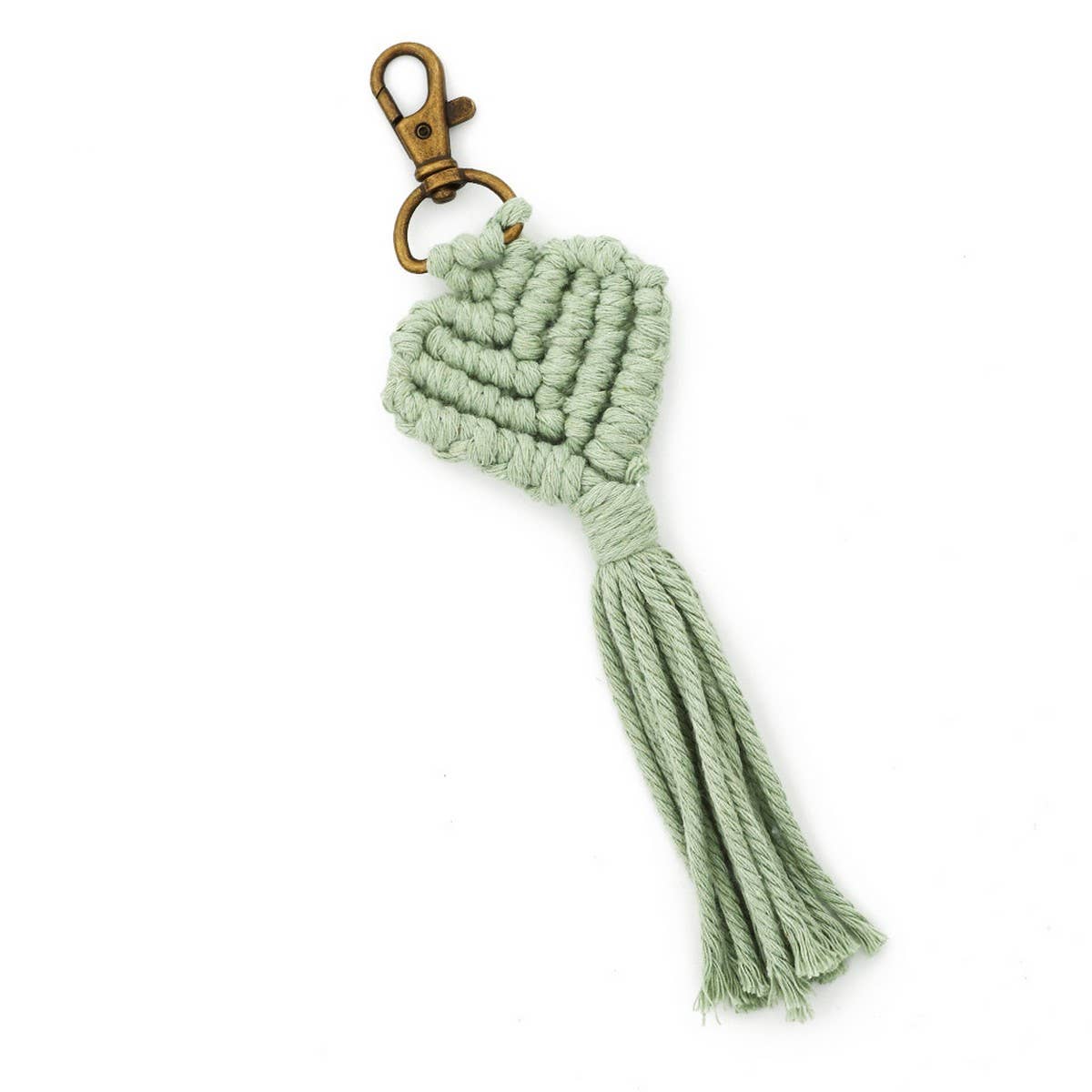 OVE PENDANT WOVEN KEYCHAIN COLORFUL HEART CHARM_CWMM6876