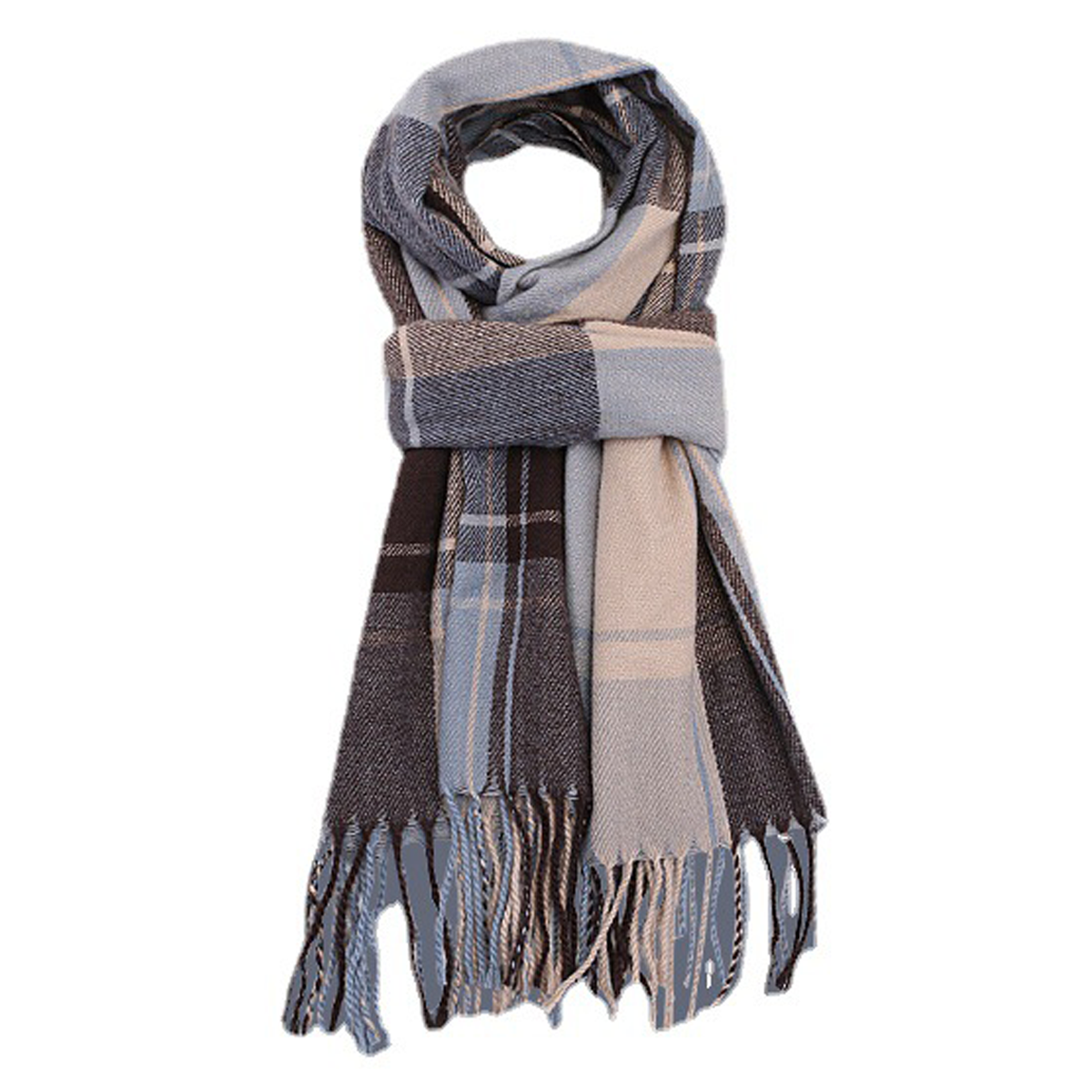 TASSEL SCARF FOR WOMEN THICK WINTER WARMTH_CWASC0142