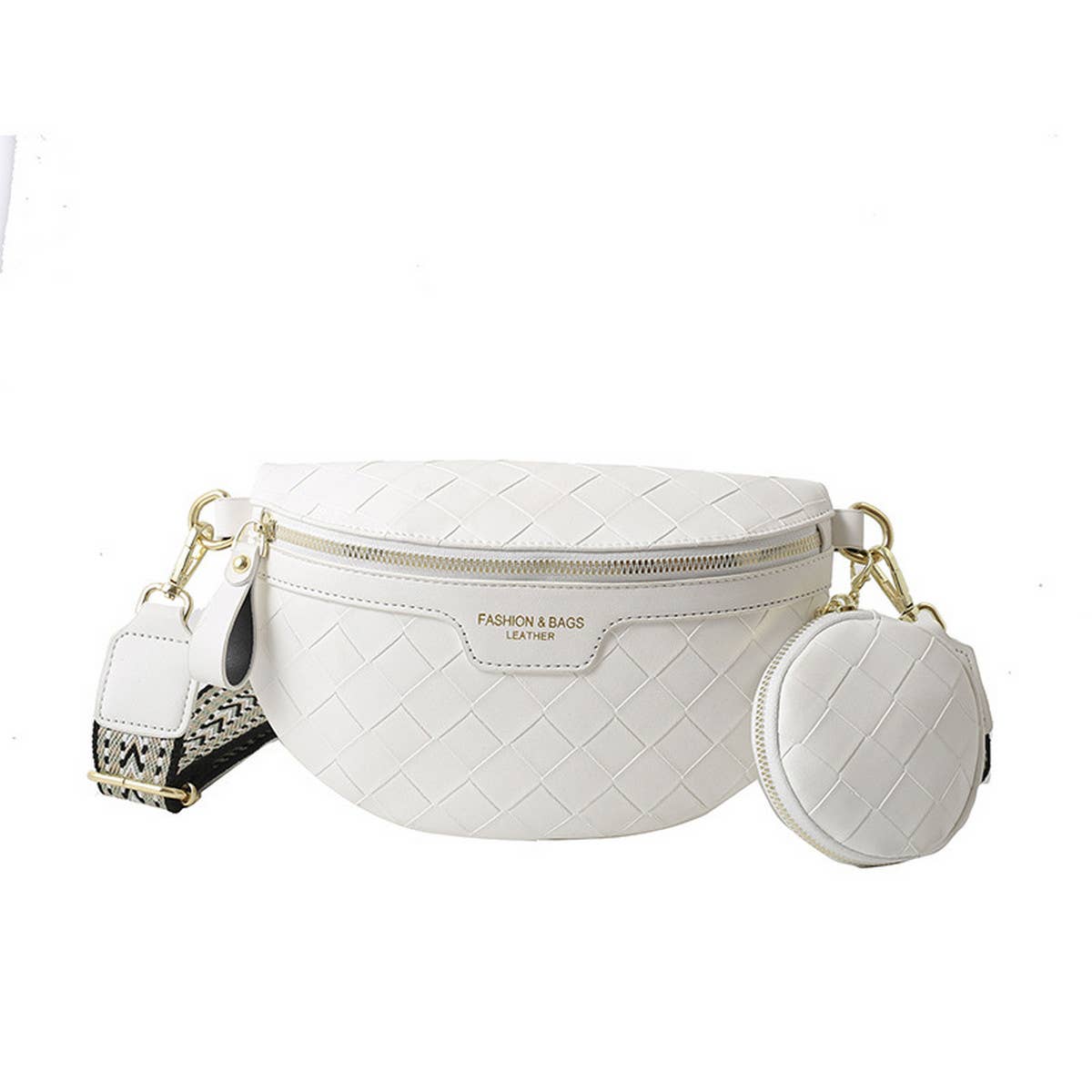 New Plaid Pu Chest Bag Crossbody Bag_Cwab2082