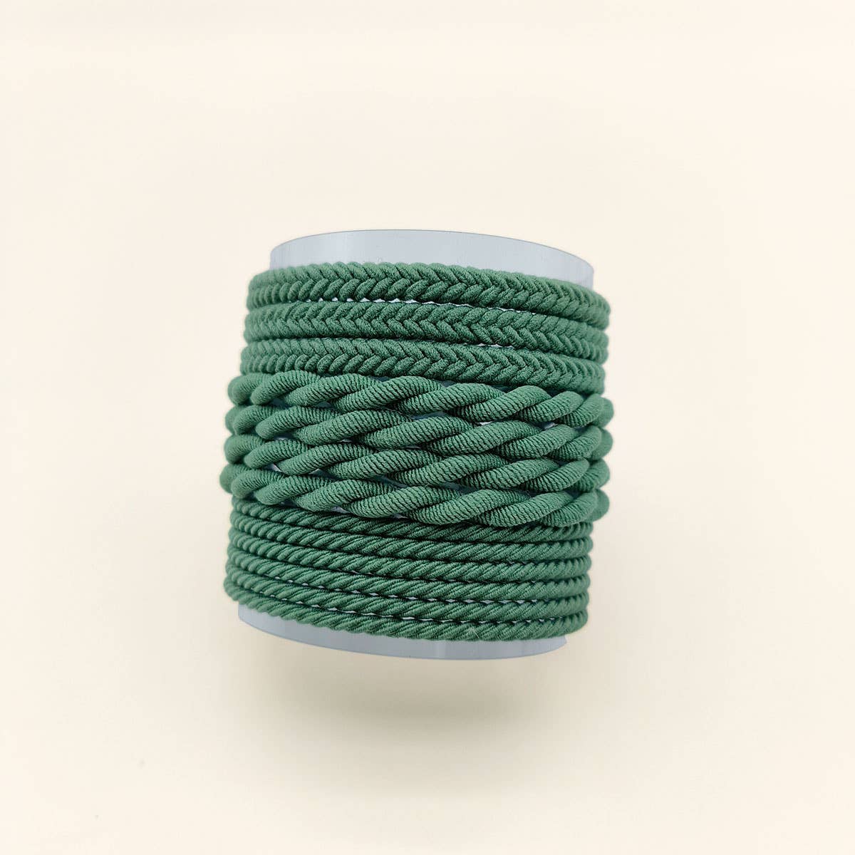 10PCS BRAIDED CORD SUPER STRETCHY ELASTIC HAIR TIE_CWAHA0331