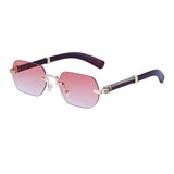 RETRO FAUX WOOD GRAIN SQUARE FRAME SUNGLASSES_CWASG0700