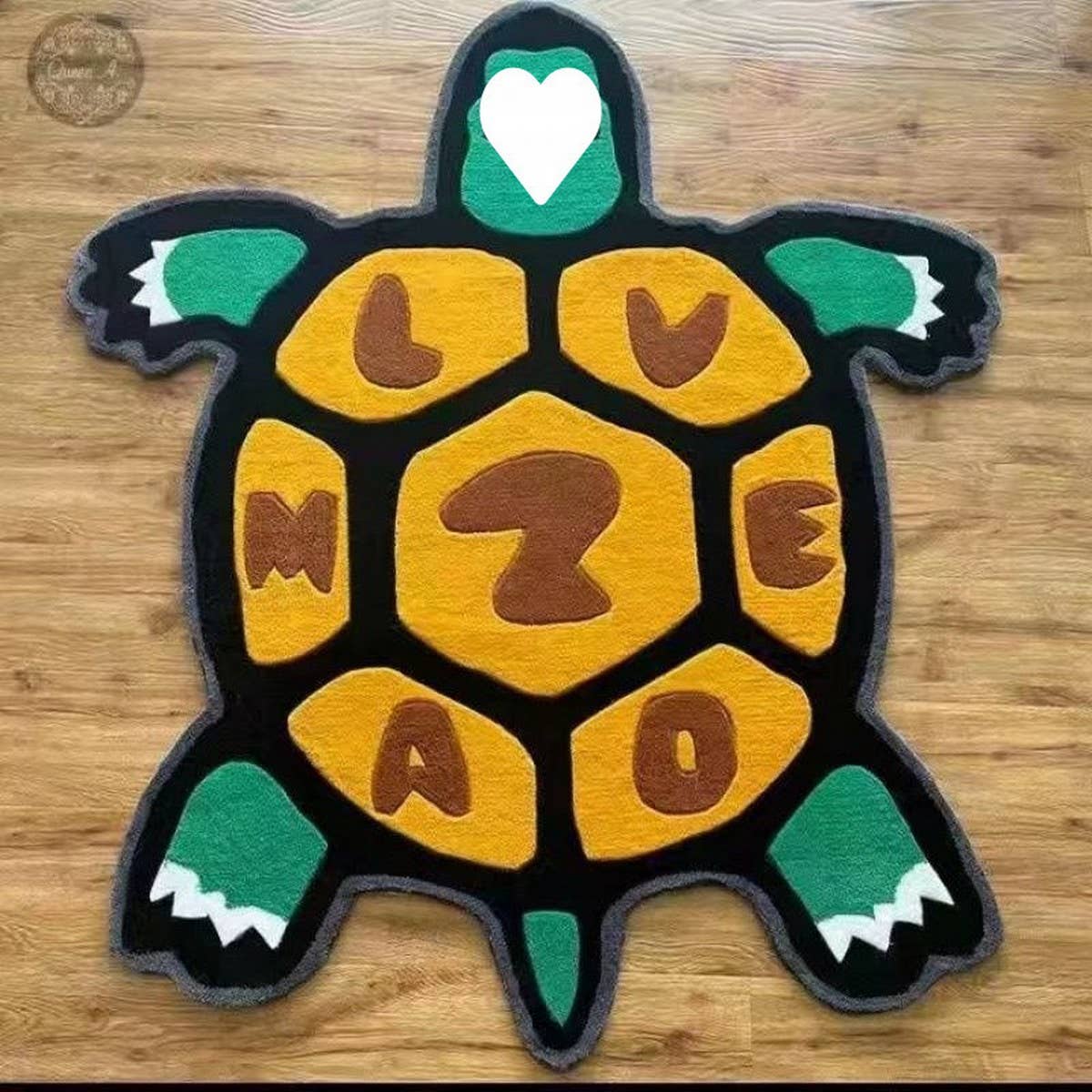 CUTE TURTLE RUG FUN PET INSPIRED ROOM DECOR MAT_CWMM7388