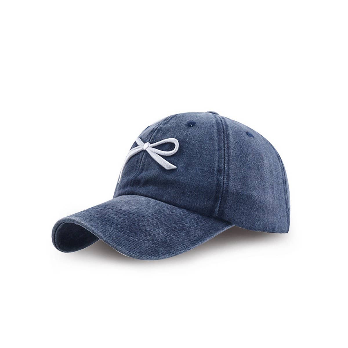 NEW WOMENS BOW EMBROIDERED BASEBALL CAP CWAH1239