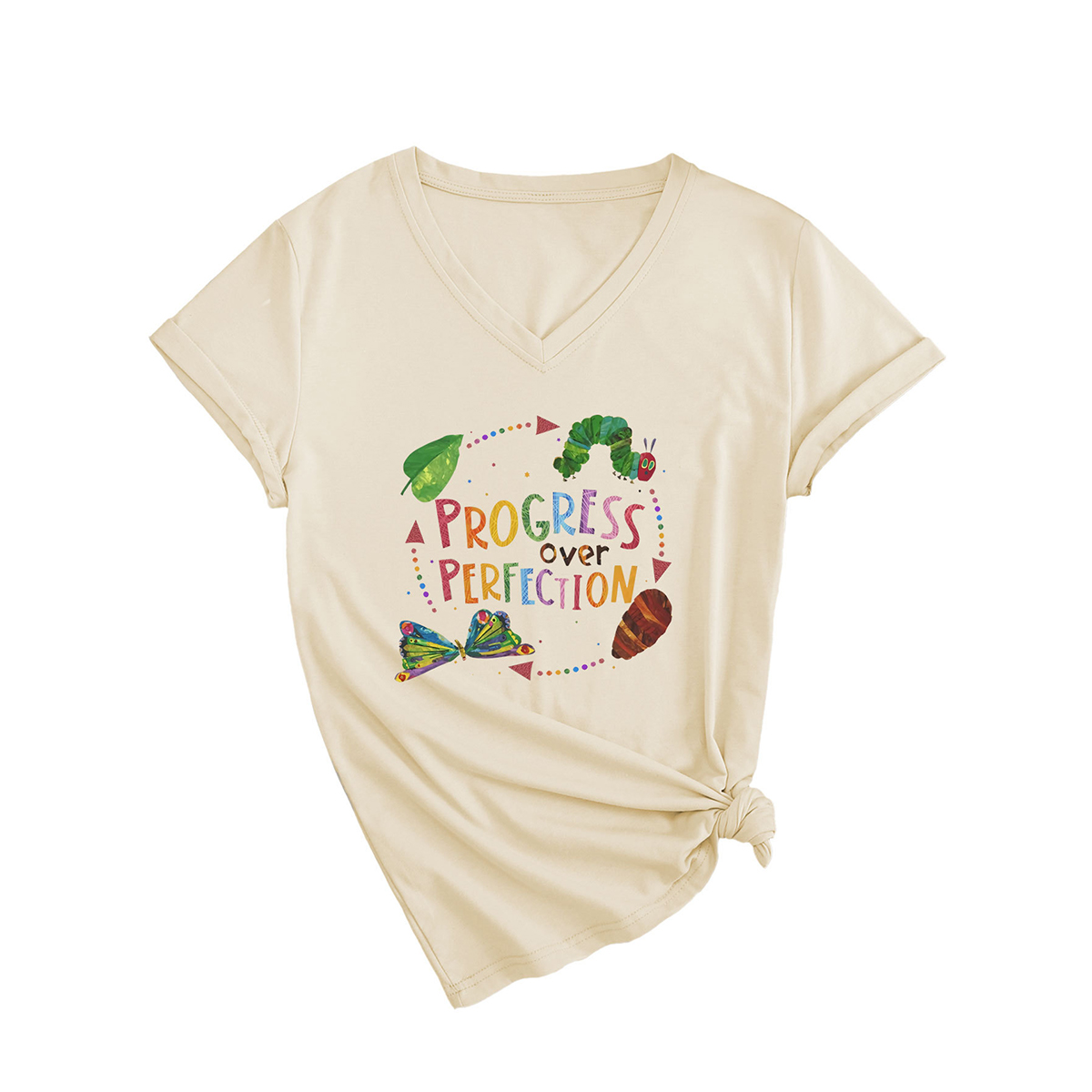 SLIM FIT WOMEN S TEE PROGRESS OVER PERFECTION _CWTTSL0501