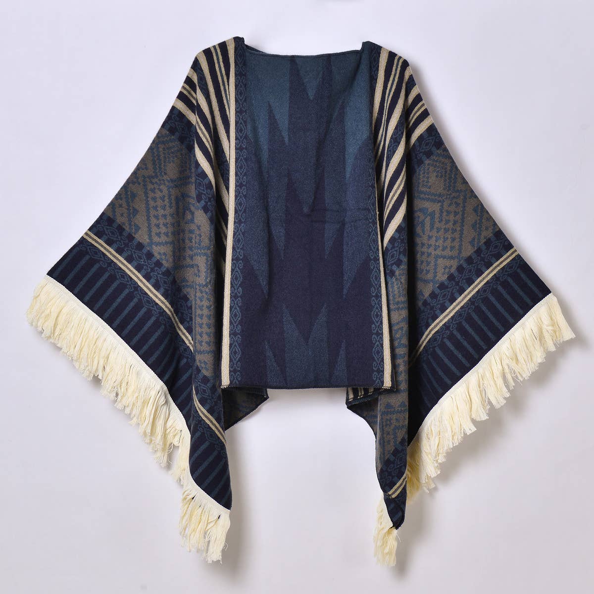 OUTDOOR WARM TASSEL JACQUARD SHAWL_CWASC0961