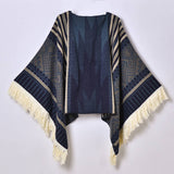 OUTDOOR WARM TASSEL JACQUARD SHAWL_CWASC0961
