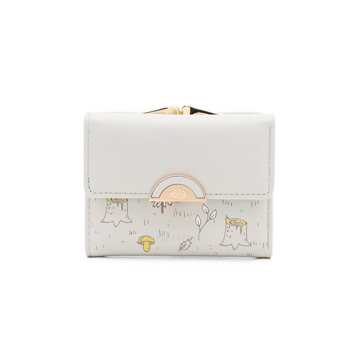 Spring Print 3-Fold Coin Clip Mini Wallet_Cwab06262