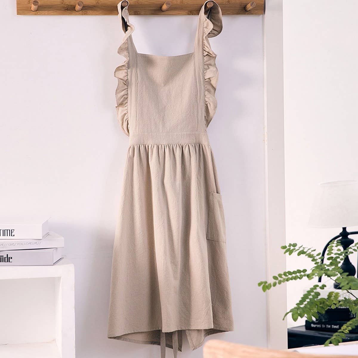 Cwmm1834_Stylish Cotton Household Kitchen Apron