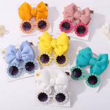 SUMMER BOW HEADBAND SUNGLASSES SET FOR KIDS_CWAHA6744