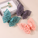 BUTTERFLY HAIR CLAW OVERSIZED HOLLOW LAYERED CLIP_CWAHA0394