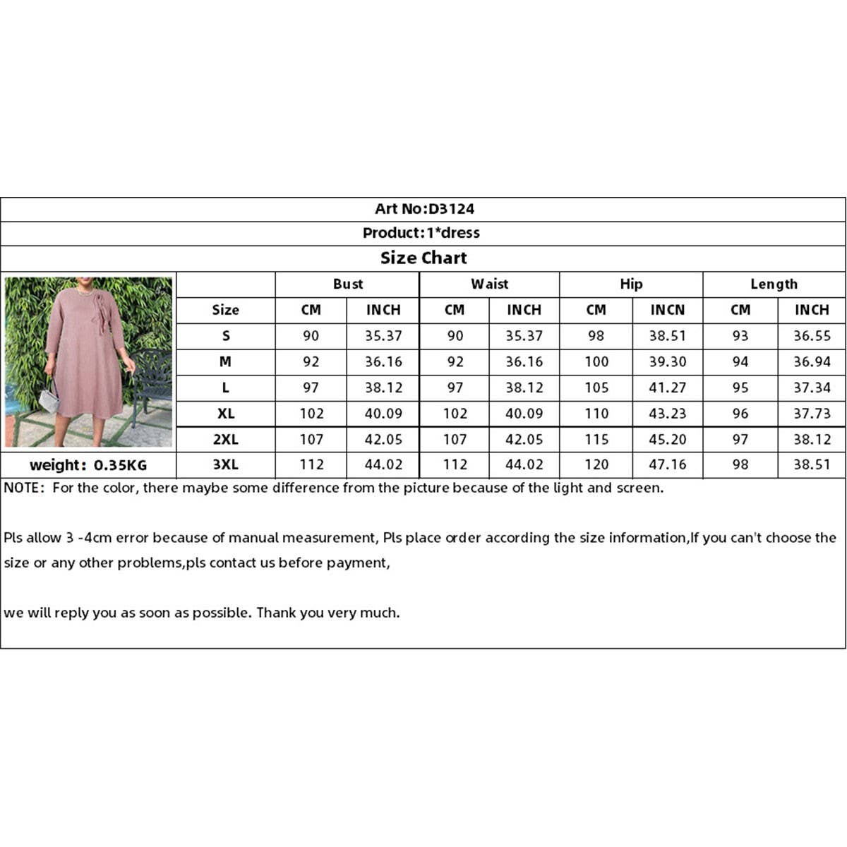 SOLID COLOR LOOSE CASUAL ROUND NECK DRESS_CWDSD6164