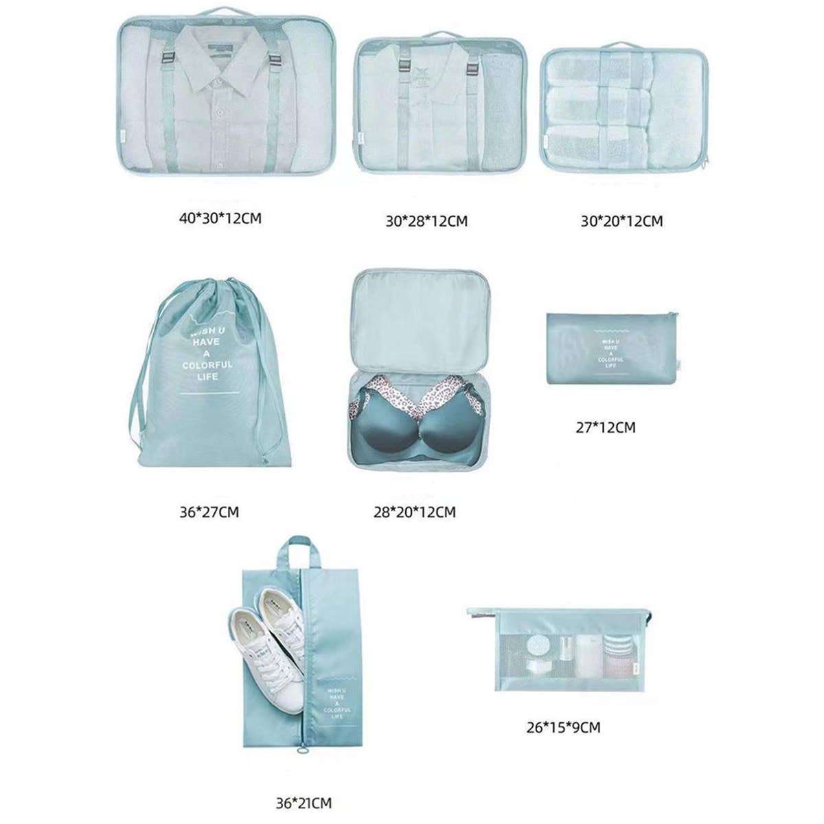 8SETS PORTABLE TRAVEL STORAGE BAG_CWAB0543